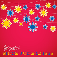 Philippine Independence Day card in vector format.