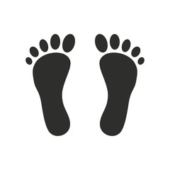 Foot  - vector icon.