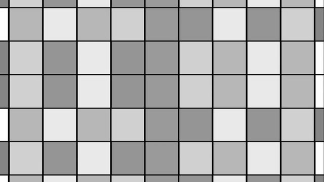 Black and White blinking squares background