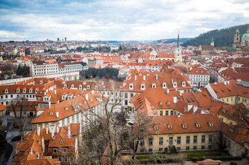 Fototapeta na wymiar Old Town ancient architecture in Prague, Czech Republic