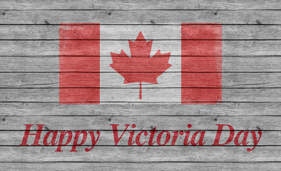 Happy Victoria Day with Canada flag