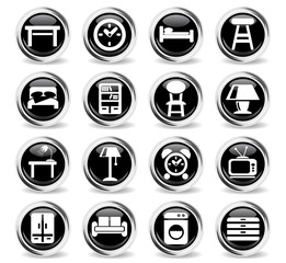 furniture icon set
