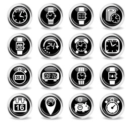 time icon set