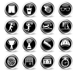 Volleyball simply icons