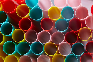 straw for cocktails closeup