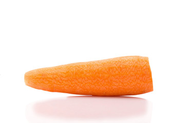 fresh carrots isolated on white background