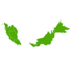 マレーシア　地図　国　アイコン