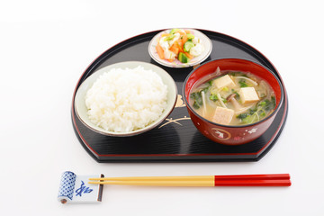 おいしそうな和風朝食