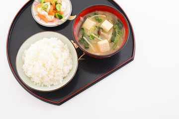 おいしそうな和風朝食