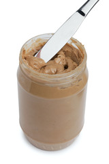 knife in the peanut butter jar