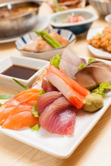 Fresh salmon Sashimi