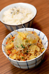 Japanese garlic fried rice