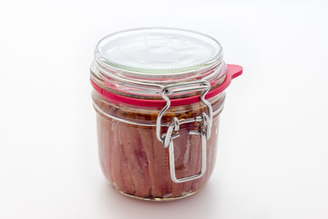 Jar of anchovies