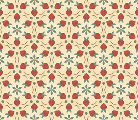 Seamless background, pattern with flowers