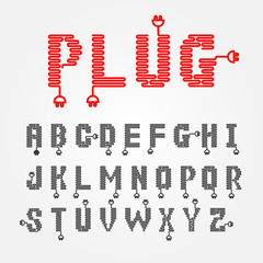 Creative  letter icon abstract logo design .Creative alphabet 