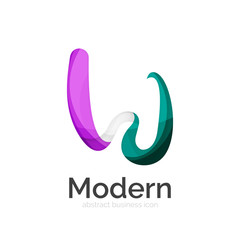 Obraz premium Vector ribbon logo