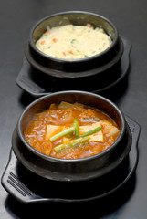 korean kimchi soup bowl