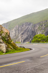 Hardangervidda road in Norway