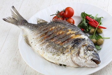 Grilled dorado