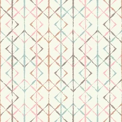 Foto op Plexiglas Boho stijl Etnisch boho naadloos patroon. Afdrukken. Herhalende achtergrond. Doek ontwerp, behang.