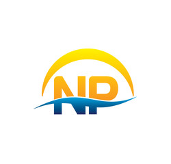 np initial logo with waving swoosh © otakzatikz