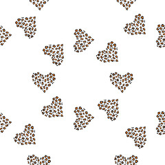 Seamless pattern background heart