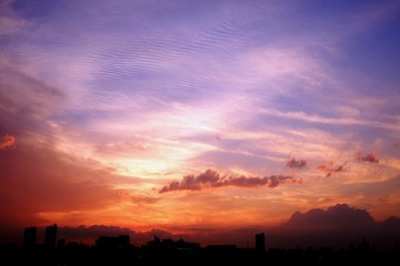 美しい夕焼け風景