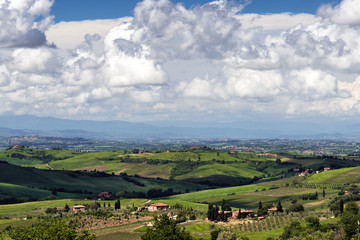 Fototapeta premium Countryside of Val d'Orcia Tuscany