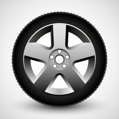 Obraz premium Car wheel illustration