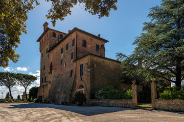 Fototapeta na wymiar Palazzo Massaini near Pienza