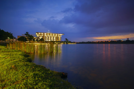 Majestic view of Sultan Mizan Zainal Abidin Mosque (Iron Mosque)