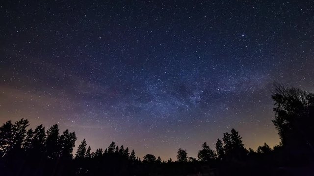 Milky Way Rise Timelapse UHD - Zoom Out