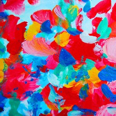 abstract interior painting with flower petals, illustration, wallpaper