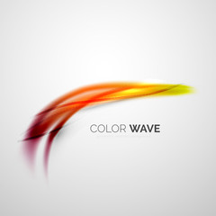 Abstract color wave design element