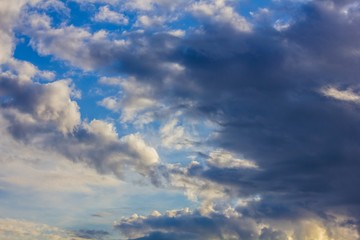 Storm clouds in the sky 