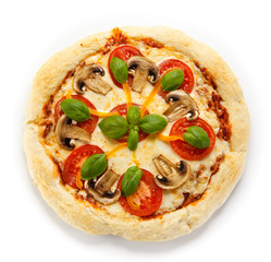Pizza on white background 
