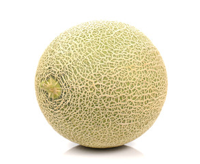 Melon , Melon slices on white background.