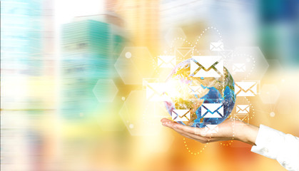 Networking system email icons