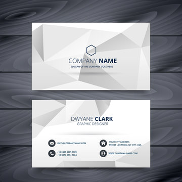 modern clean white and gray business card design template