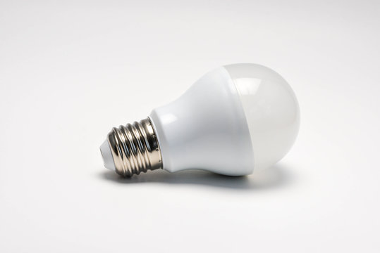 LED Bulb on white background