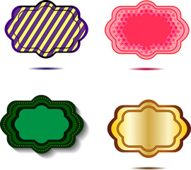 Fototapeta premium Abstract vector banners. Design elements.