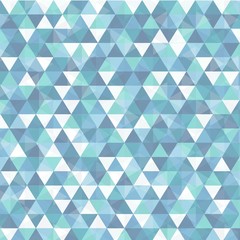 triangle in blue abstract background
