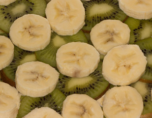 kiwi and bananas background