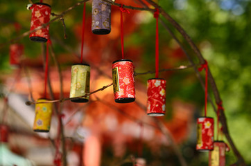上賀茂神社　おみくじ , Oracle of Kamigamo Shrine. Kyoto Japan.