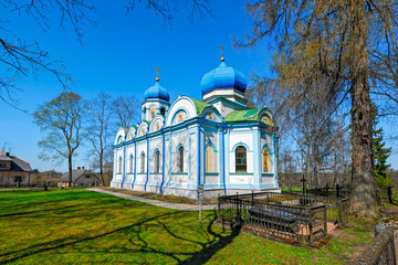 Beautiful orthodox church in Cesis, Latvia, Europe