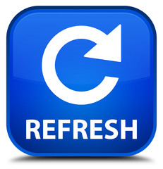 Refresh (rotate arrow icon) blue square button