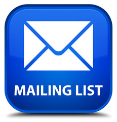 Mailing list blue square button