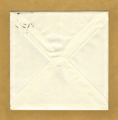 Square letter envelope