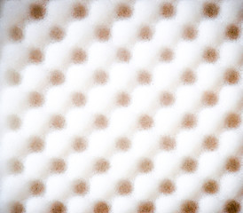 texture and hole of yellow color sponge