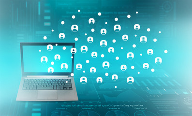 Global internet concept